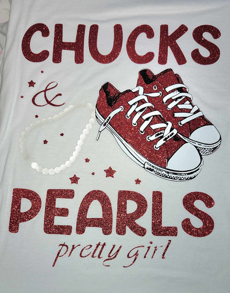 Chucks & Pearls - Glitter